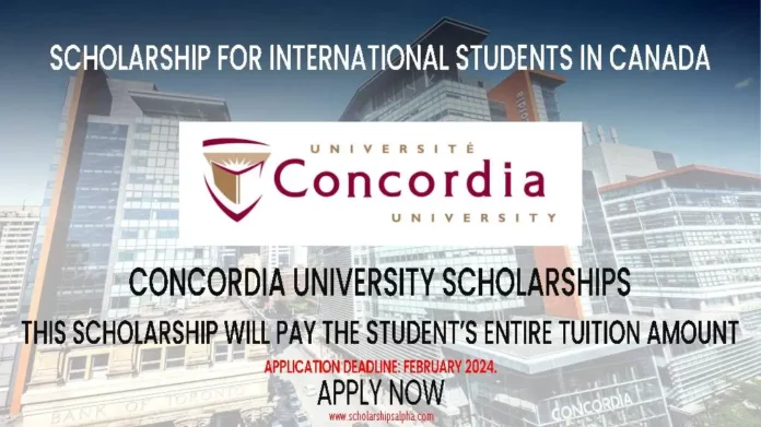 Concordia University Scholarships 2024 in Canada