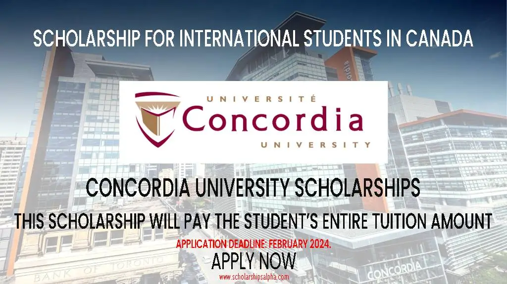Concordia University Scholarships 2024 in Canada scholarshipsalpha