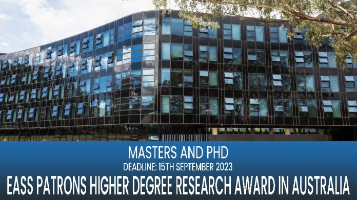 EASS Patrons Higher Degree Research Award