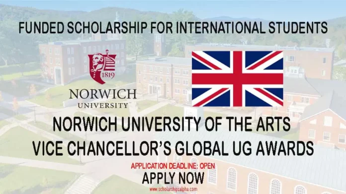 Norwich University of the Arts Vice Chancellor’s Global UG Awards in UK