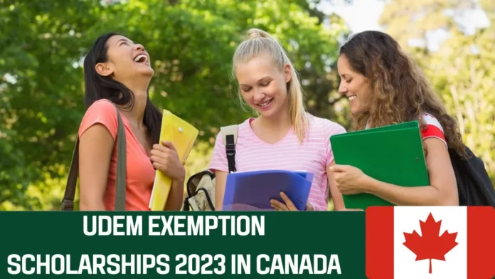 UdeM Exemption Scholarships 2023