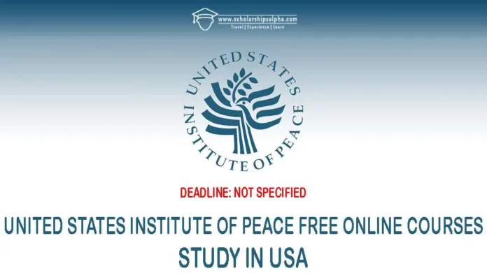 United States Institute of Peace Free Online Courses 2023-2024