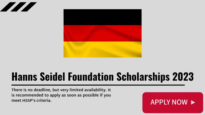 Hanns Seidel Foundation Scholarships 2023